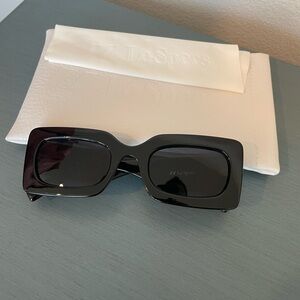 Le Spec “Oh Damn” Black Sunglasses in perfect condition with protective case